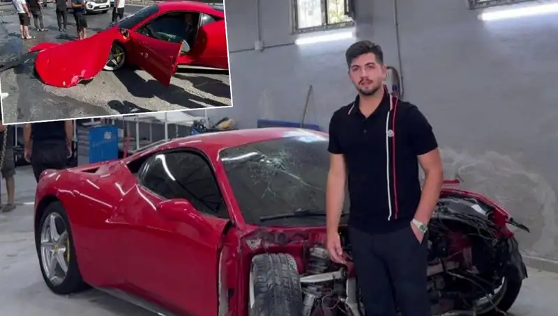 Hurdaya Dönen 15 Milyonluk Ferrari'nin Sahibi Konuştu: "Binemeden Gitti"