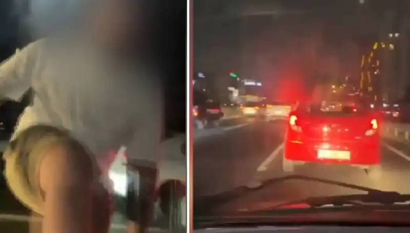 Trafik Magandası Yine Yolda: Korkunç Anlar Kameralara Yansıdı