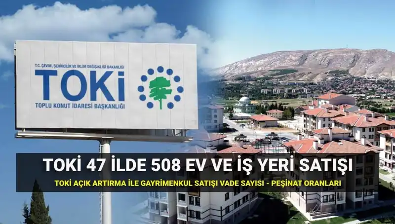 TOKİ 2023’te 508 Ev ve İş Yeri Satış Duyurusu: Tüm Detaylar Burada!