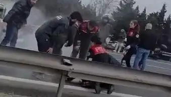 Tem Otoyolu'nda Zincirleme Kaza: Dört Polis ve Beş Yaralı!